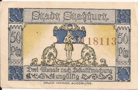 Аверс банкноты 50 fenigów (Niemcy) 1921