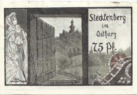 Реверс банкноты 75 пфеннигов (Германия)