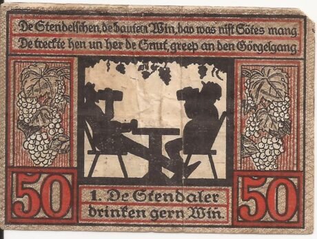 Реверс банкноты 50 fenigów (Niemcy) 1921