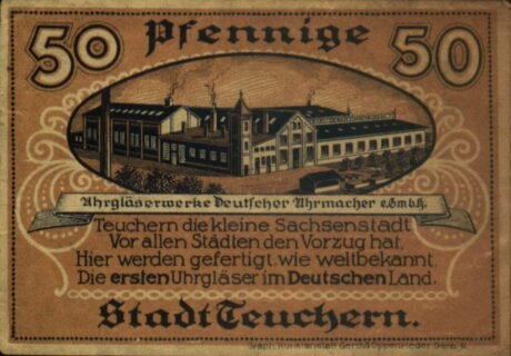 Реверс банкноты 50 fenigów (Niemcy) 1921