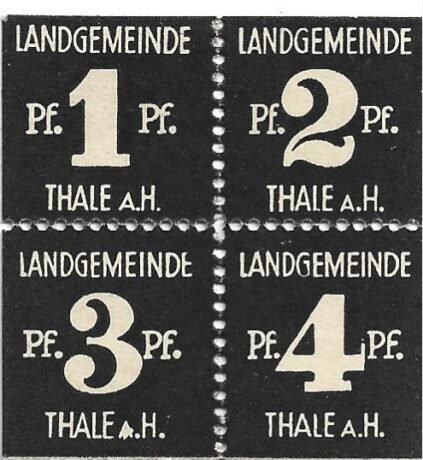 Аверс банкноты 10 fenigów (Niemcy)