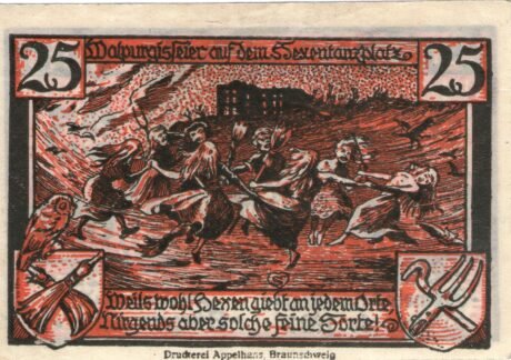 Реверс банкноты 25 fenigów (Niemcy) 1921