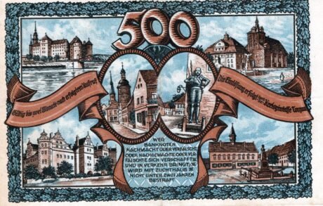 Реверс банкноты 500 marek (Niemcy) 1922