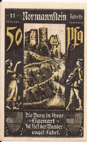 Реверс банкноты 50 fenigów (Niemcy) 1921