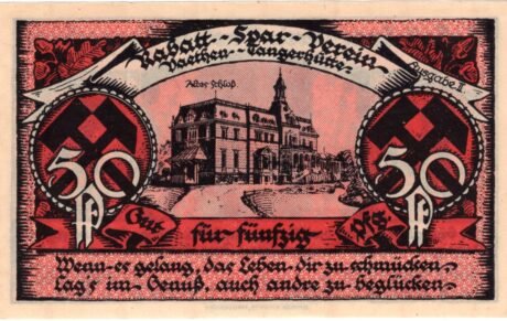 Реверс банкноты 50 пфеннигов Rabatt-Spar-Verein (Германия) 1921 года
