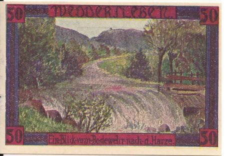 Реверс банкноты 50 fenigów (Niemcy) 1921