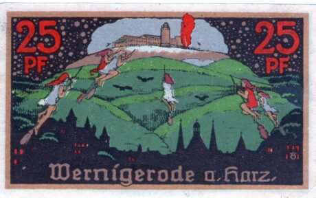 Реверс банкноты 25 fenigów (Niemcy) 1920