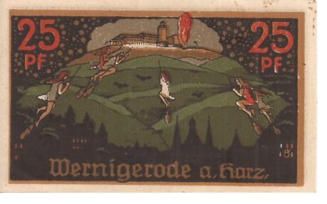 Реверс банкноты 25 fenigów (Niemcy) 1921
