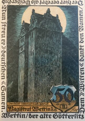 Аверс банкноты 50 Pfennig (Германия)