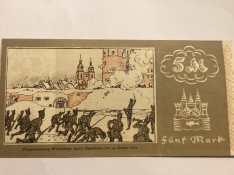 Реверс банкноты 5 marek (Niemcy) 1922