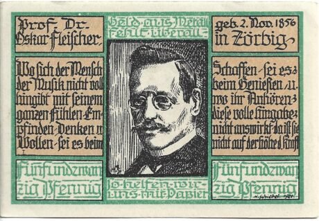 Реверс банкноты 25 fenigów (Niemcy)