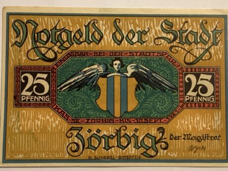 Аверс банкноты 25 пфеннигов (Германия) 1921 года