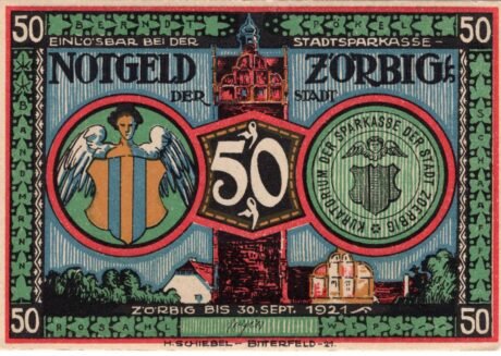 Аверс банкноты 50 пфеннигов (Германия) 1921 года