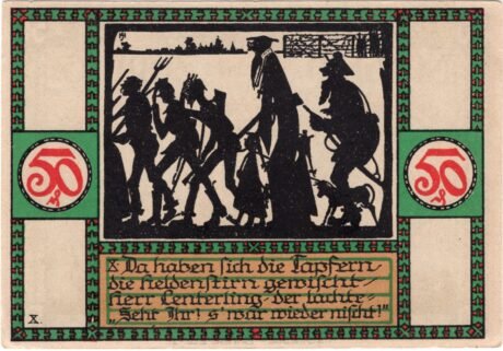 Реверс банкноты 50 пфеннигов (Германия) 1921 года