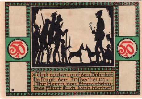 Реверс банкноты 50 fenigów (Niemcy) 1921