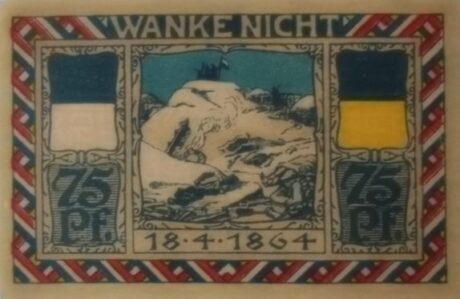 Реверс банкноты 75 пфеннигов Landesbürgerrat Schleswig-Holstein (Германия) 1922 года