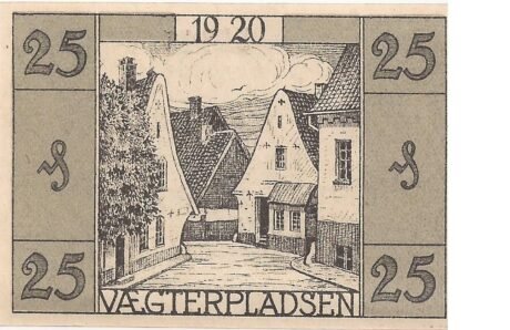 Реверс банкноты 25 fenigów (Niemcy) 1920