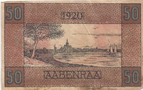 Реверс банкноты 50 fenigów (Niemcy) 1920