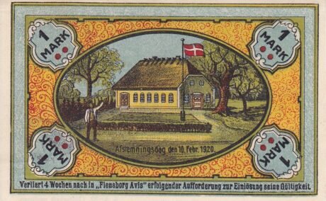 Реверс банкноты 1 marka (Niemcy) 1920