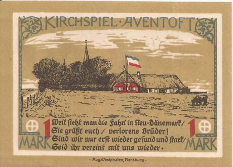 Реверс банкноты 1 marka (Niemcy) 1921