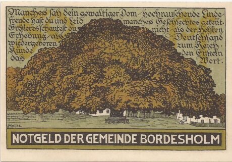 Реверс банкноты 50 fenigów (Niemcy) 1921