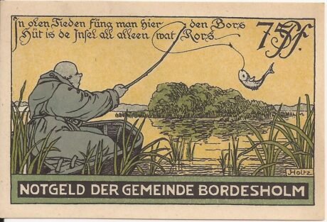 Реверс банкноты 75 пфеннигов (Германия) 1921 года