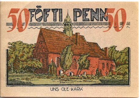 Реверс банкноты 50 fenigów (Niemcy) 1921