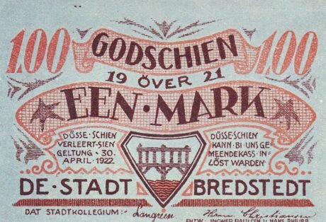 Аверс банкноты 1 marka (Niemcy) 1921