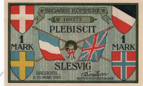 Аверс банкноты 1 marka (Niemcy) 1920