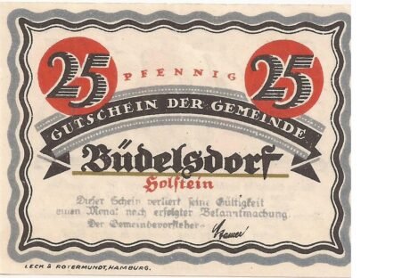 Аверс банкноты 25 fenigów (Niemcy)