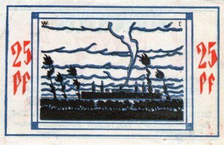 Реверс банкноты 25 fenigów (Niemcy)