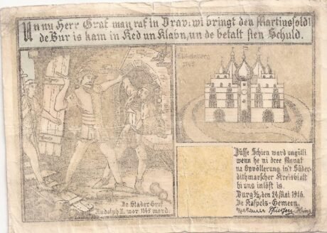 Аверс банкноты 2 marki (Niemcy) 1916