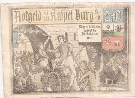 Реверс банкноты 2 marki (Niemcy) 1916