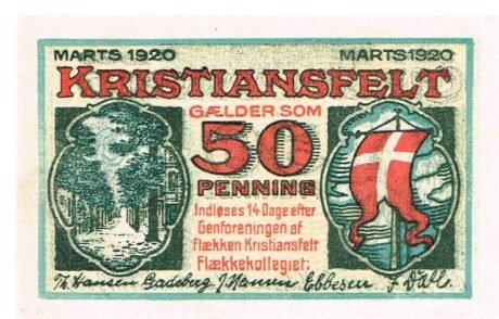 Реверс банкноты 50 fenigów (Niemcy) 1920