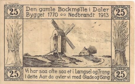 Реверс банкноты 25 fenigów (Niemcy) 1920