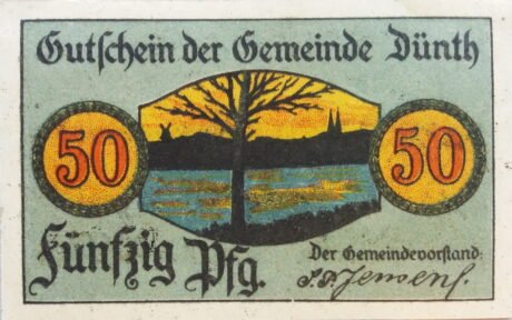 Аверс банкноты 50 пфеннигов (Германия) 1919 года