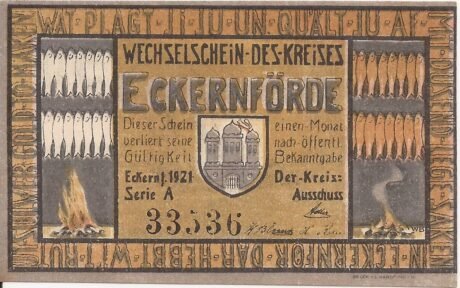 Аверс банкноты 50 fenigów (Niemcy) 1921