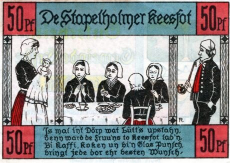 Реверс банкноты 50 fenigów (Niemcy) 1921