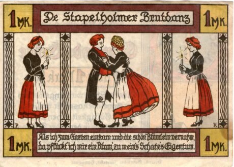 Реверс банкноты 1 marka (Niemcy)