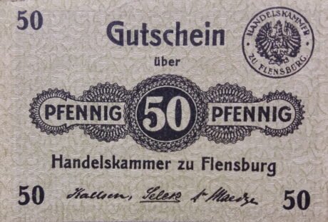 Аверс банкноты 50 пфеннигов Handelskammer (Германия)