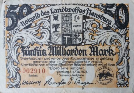 Аверс банкноты 50000000000 marek (Niemcy) 1923