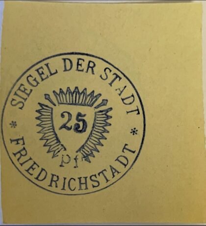 Аверс банкноты 25 fenigów (Niemcy) 1920