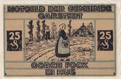 Реверс банкноты 25 пфеннигов (Германия) 1921 года