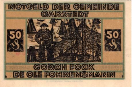 Реверс банкноты 50 fenigów (Niemcy)