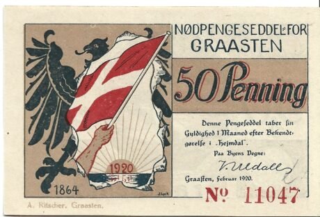 Аверс банкноты 50 fenigów (Niemcy) 1920