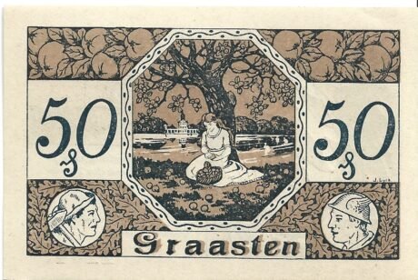 Реверс банкноты 50 fenigów (Niemcy) 1920