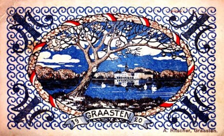 Реверс банкноты 1 марка (Германия) 1920 года