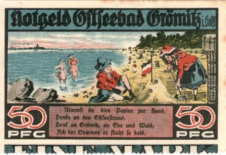 Реверс банкноты 50 fenigów (Niemcy) 1921