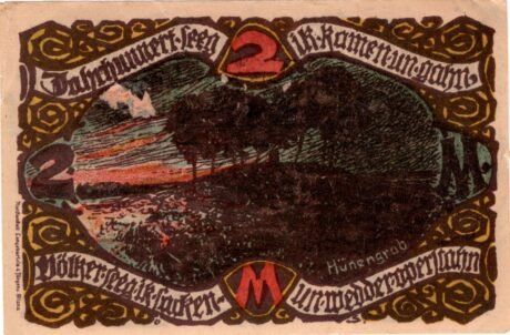 Реверс банкноты 2 marki (Niemcy) 1921