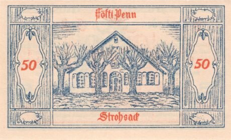 Реверс банкноты 50 fenigów (Niemcy) 1921